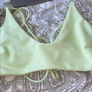 mint green bathing suit top